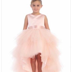 Girls Size 8 Flower Girl Dress Blush